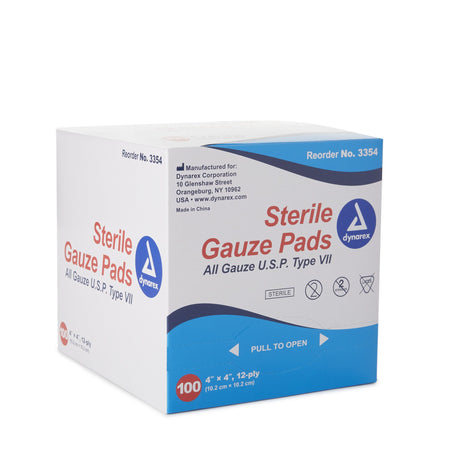 Gauze Sponge Dynarex® Sterile Absorbent Cotton for Wound Care - BeHope