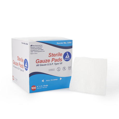 Gauze Sponge Dynarex® Sterile Absorbent Cotton for Wound Care - BeHope