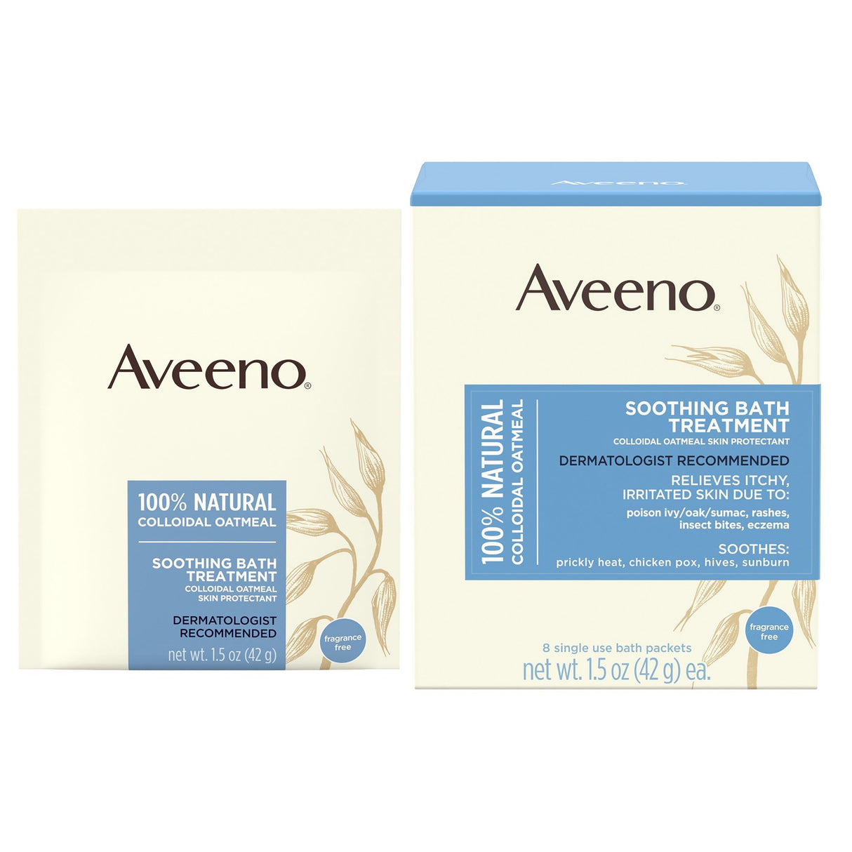 Bath Additive Aveeno® 1.5 oz. Individual Packet Unscented Powder - BeHope