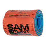 SAM® Moldable Splint Rolled Splint Foam / Aluminum Orange / Blue 4 X 46 Inch - BeHope