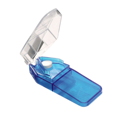 Pill Cutter Hand Operated Blue / White - BeHope