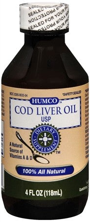 Dietary Supplement Humco™ Vitamin A / Vitamin D 5,000 IU - 500 IU Strength Liquid 4 oz. Unflavored - BeHope