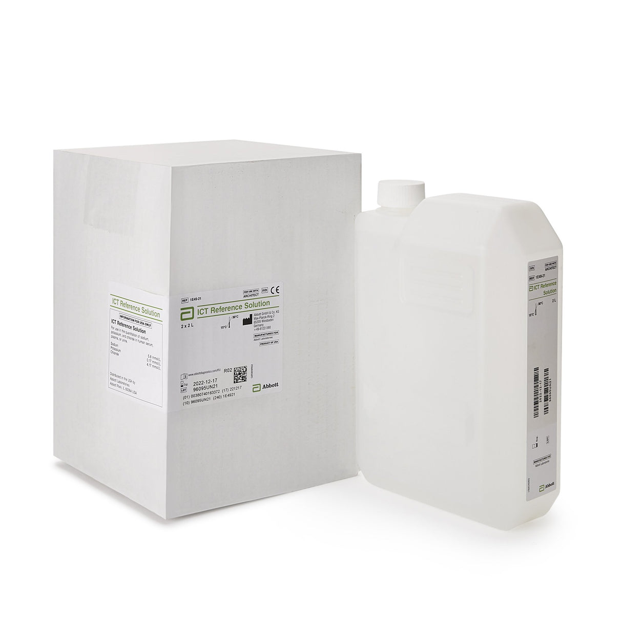 ISE Reference Solution Architect™ 2 X 1.75 mL For Architect c16000 Analyzers - BeHope