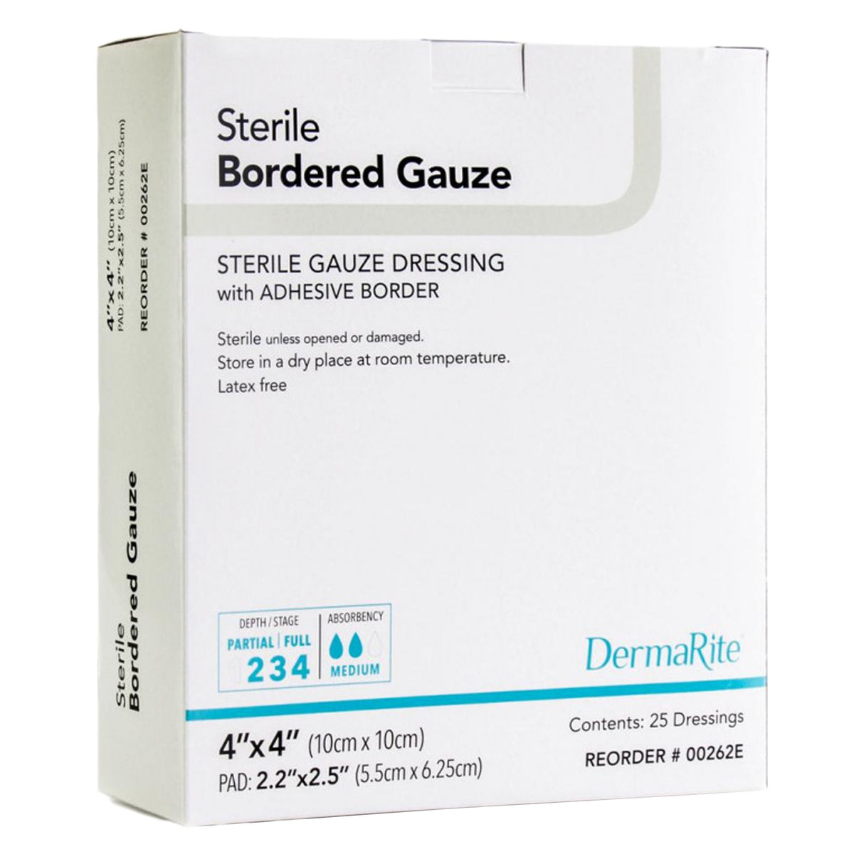 Dermarite® Bordered Gauze Absorptive Individually Packaged Island Dressing - BeHope