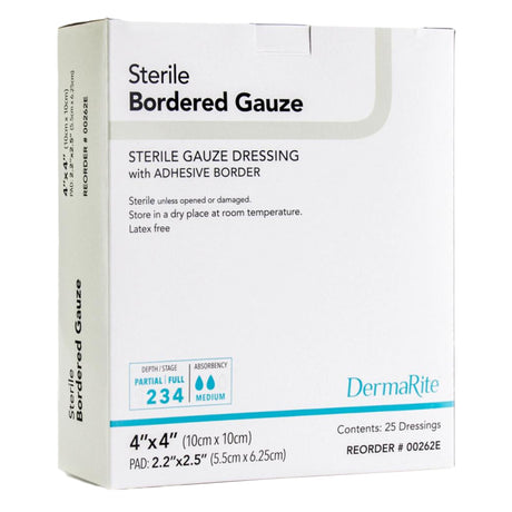 Dermarite® Bordered Gauze Absorptive Individually Packaged Island Dressing - BeHope
