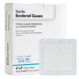Dermarite® Bordered Gauze Absorptive Individually Packaged Island Dressing - BeHope