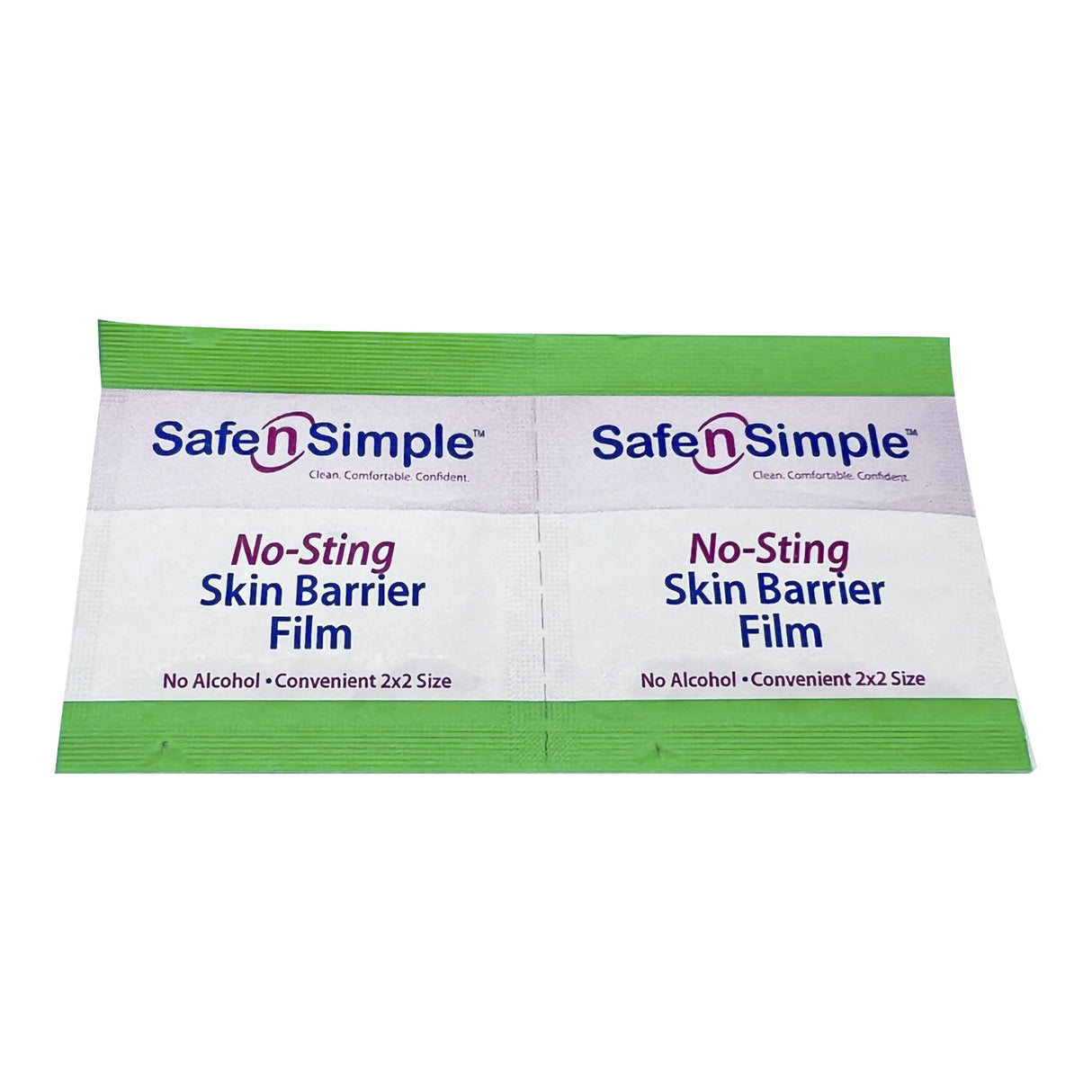Skin Barrier Wipe Safe N Simple™ No-Sting 60% / 20% Strength Purified Water / Polyvinylpyrrolidone / Glycerin / Propylene Glycol Individual Packet Sterile - BeHope