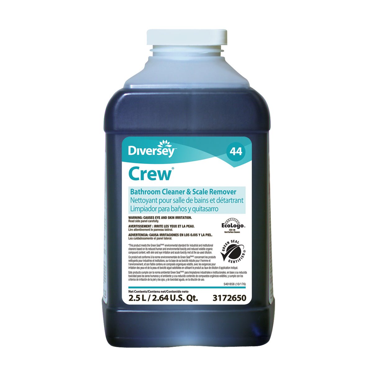 Surface Cleaner Diversey™ Crew® Bathroom Cleaner and Scale Remover Acid Based J-Fill® Dispensing Systems Liquid Concentrate 2.5 Liter Bottle Scented NonSterile - BeHope