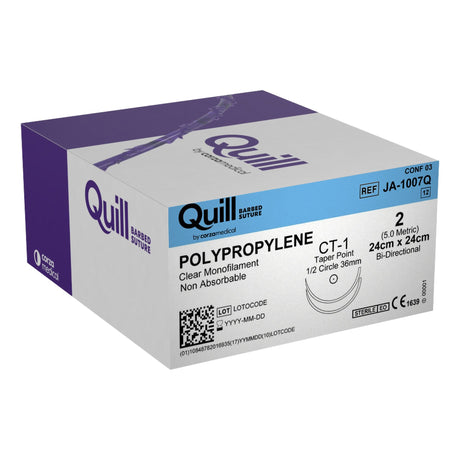 Knotless Tissue Closure Device Quill™ Nonabsorbable Polypropylene Barbed Suture - BeHope