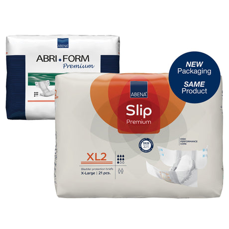 Unisex Adult Incontinence Brief Abena® Slip Premium XL2 X-Large Disposable Heavy Absorbency - BeHope