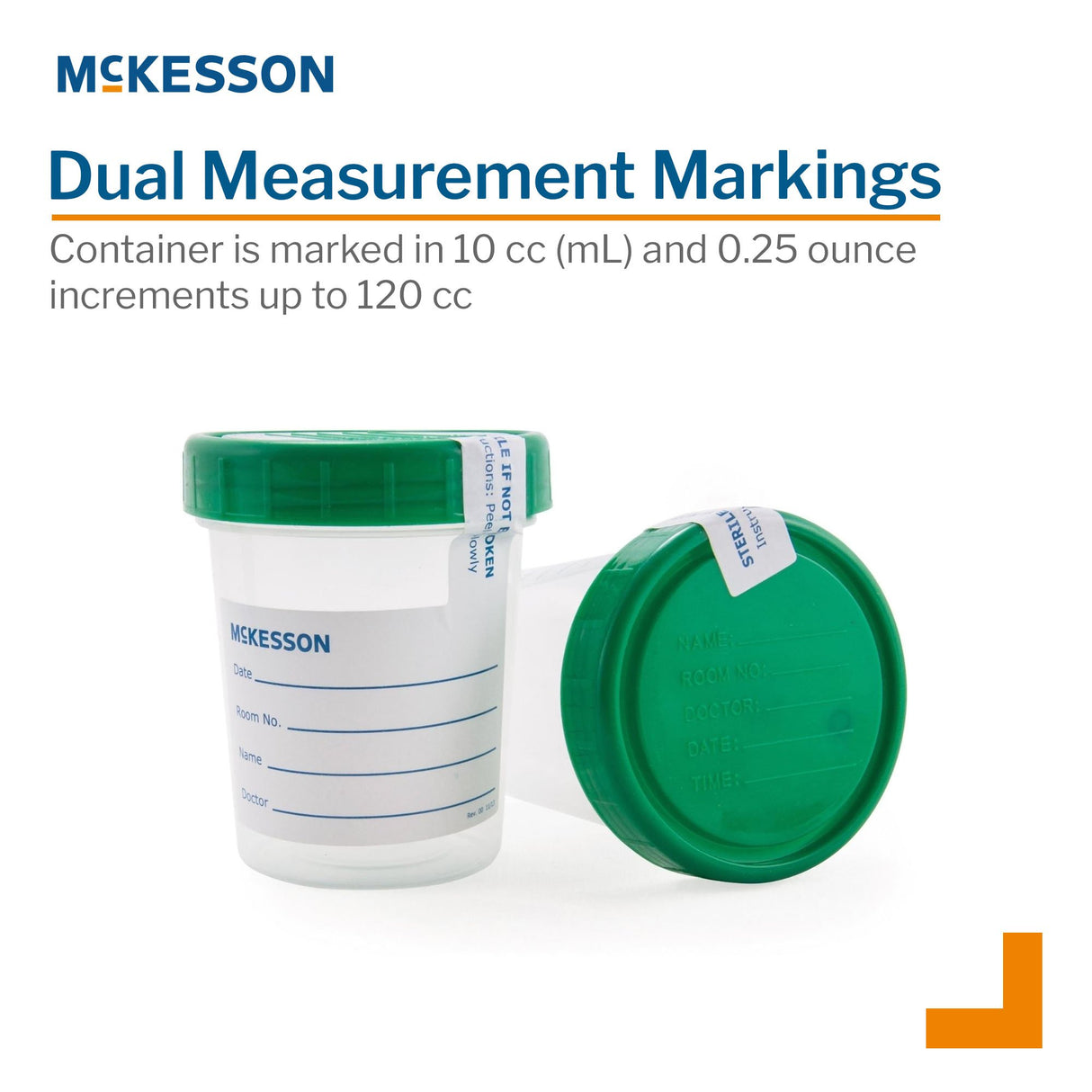McKesson Sterile Specimen Container Inner Surface Only - BeHope