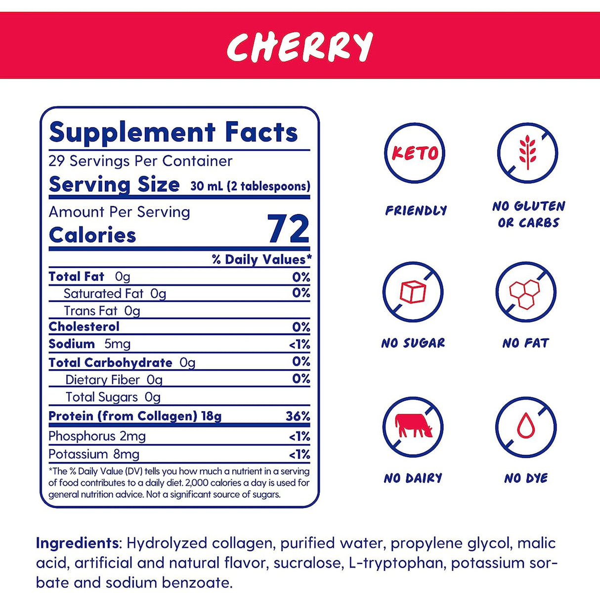 Oral Supplement Proteinex® Cherry Flavor Liquid 30 oz. Bottle - BeHope