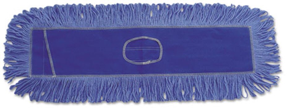 Dust Mop Pad Boardwalk® Looped-end Blue Cotton / Synthetic Fiber Reusable - BeHope