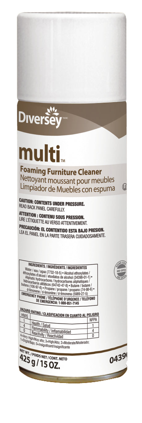 Furniture Polish Diversey™ Multi™ Foaming Aerosol Spray for Multiple Surfaces - BeHope
