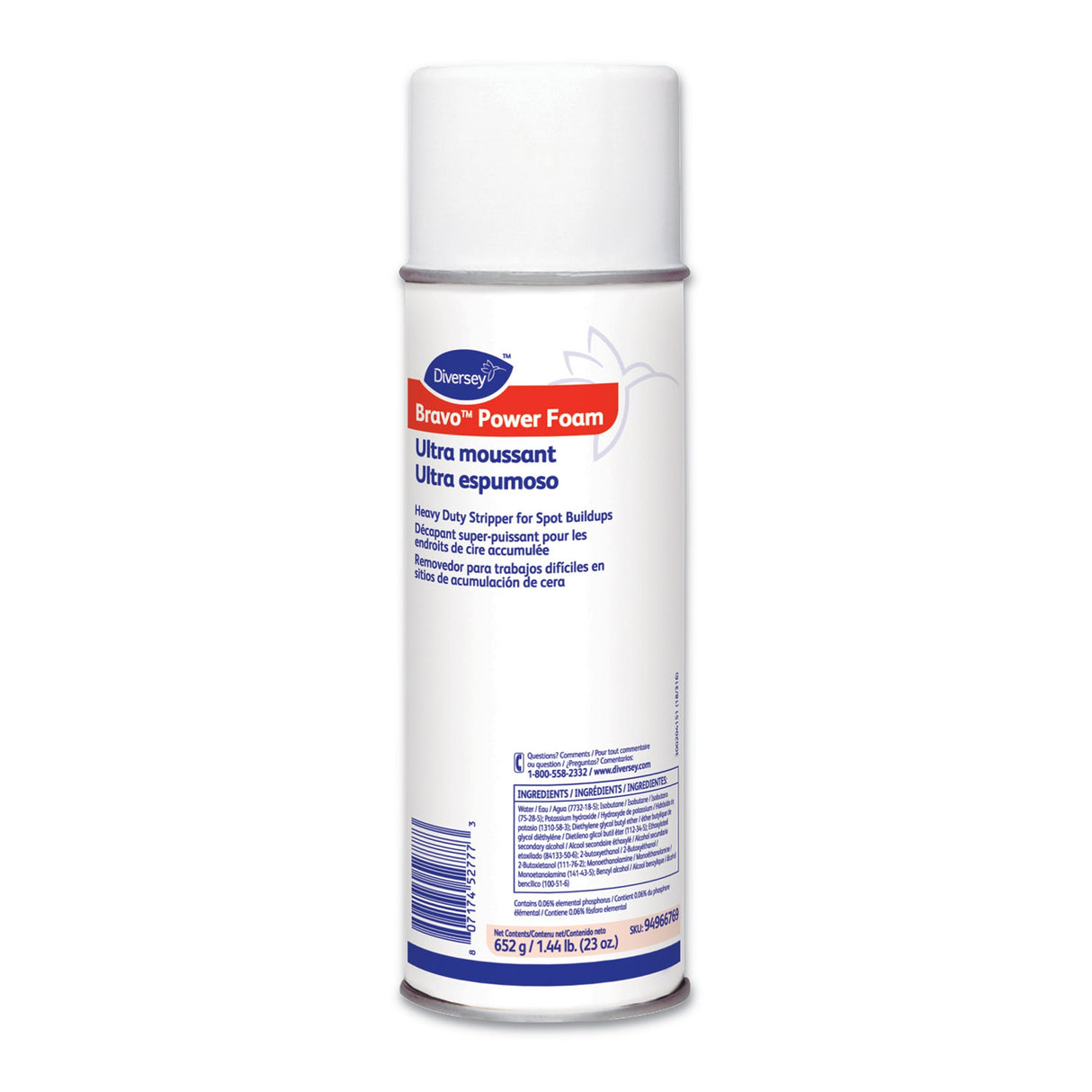 Diversey™ Bravo® Aerosol Foam Floor Stripper - BeHope
