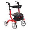 4 Wheel Rollator drive™ Nitro Red Adjustable Height / Folding Aluminum Frame - BeHope