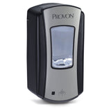 Soap Dispenser PROVON® LTX-12™ Brushed Chrome / Black Plastic Touch Free 1200 mL Wall Mount - BeHope