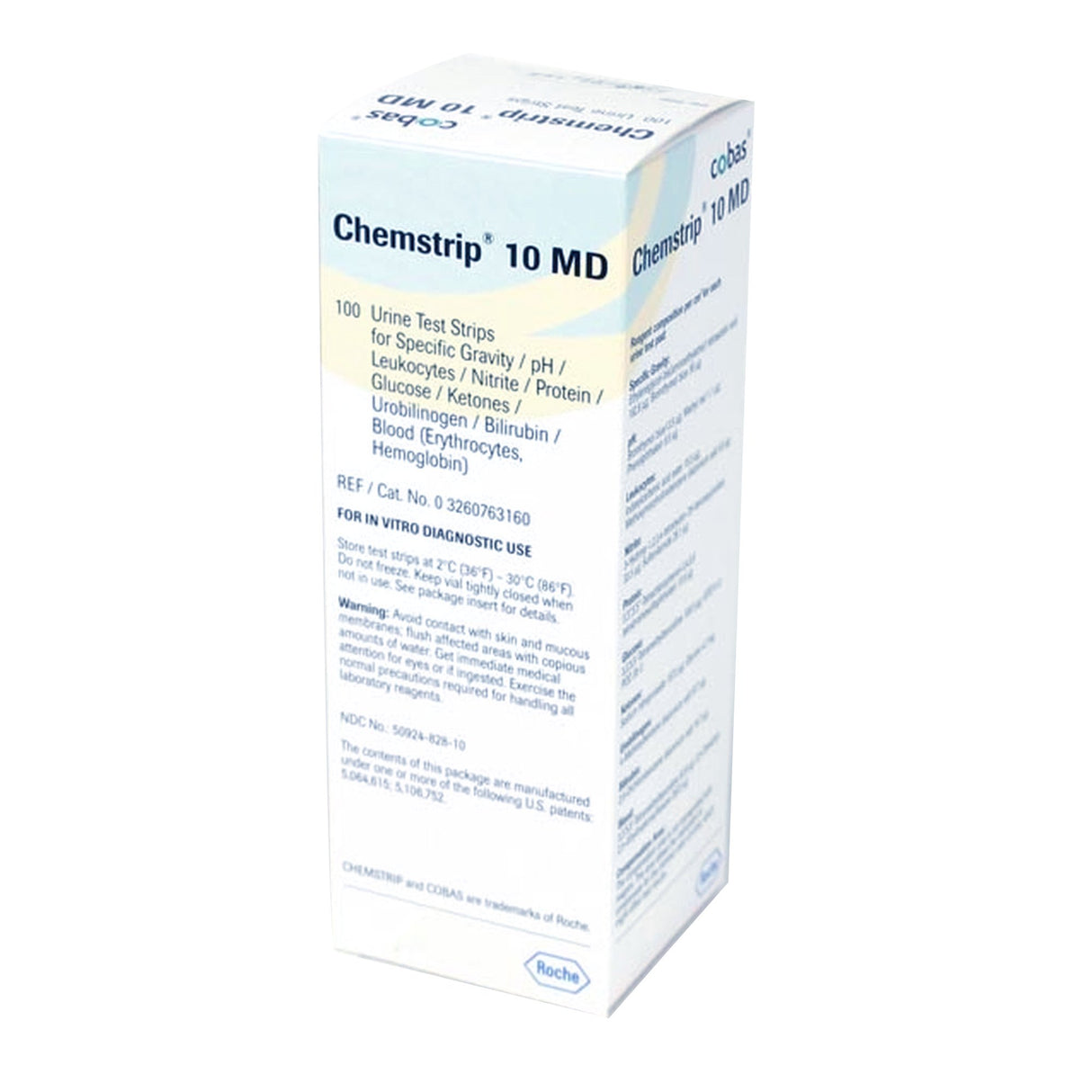 Urinalysis Reagent Chemstrip® Bilirubin, Blood, Glucose, Ketone, Leukocytes, Nitrite, pH, Protein, Specific Gravity, Urobilinogen For Urinalysis - BeHope