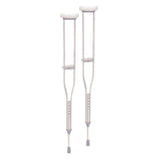 Underarm Crutches drive™ Adult 5 Foot 2 Inch to 5 Foot 10 Inch User Height Aluminum Frame 350 lbs. Weight Capacity - BeHope