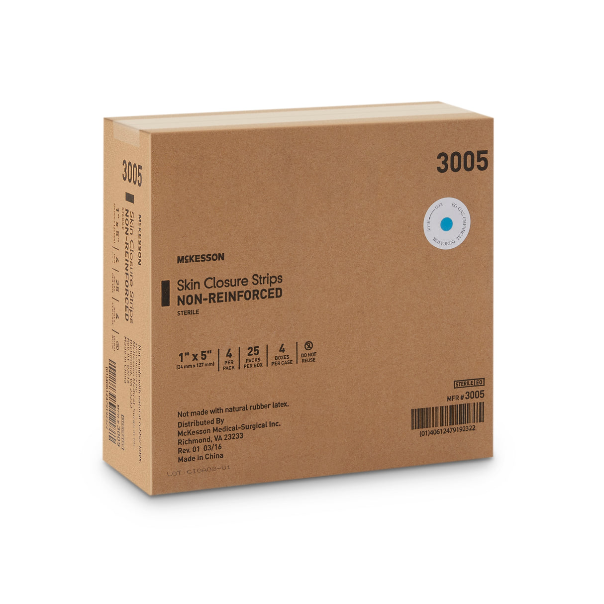 Skin Closure Strip McKesson 1 X 5 Inch Nonwoven Material Flexible Strip Tan - BeHope