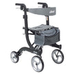 4 Wheel Rollator drive™ Nitro Black Adjustable Height / Folding Aluminum Frame - BeHope