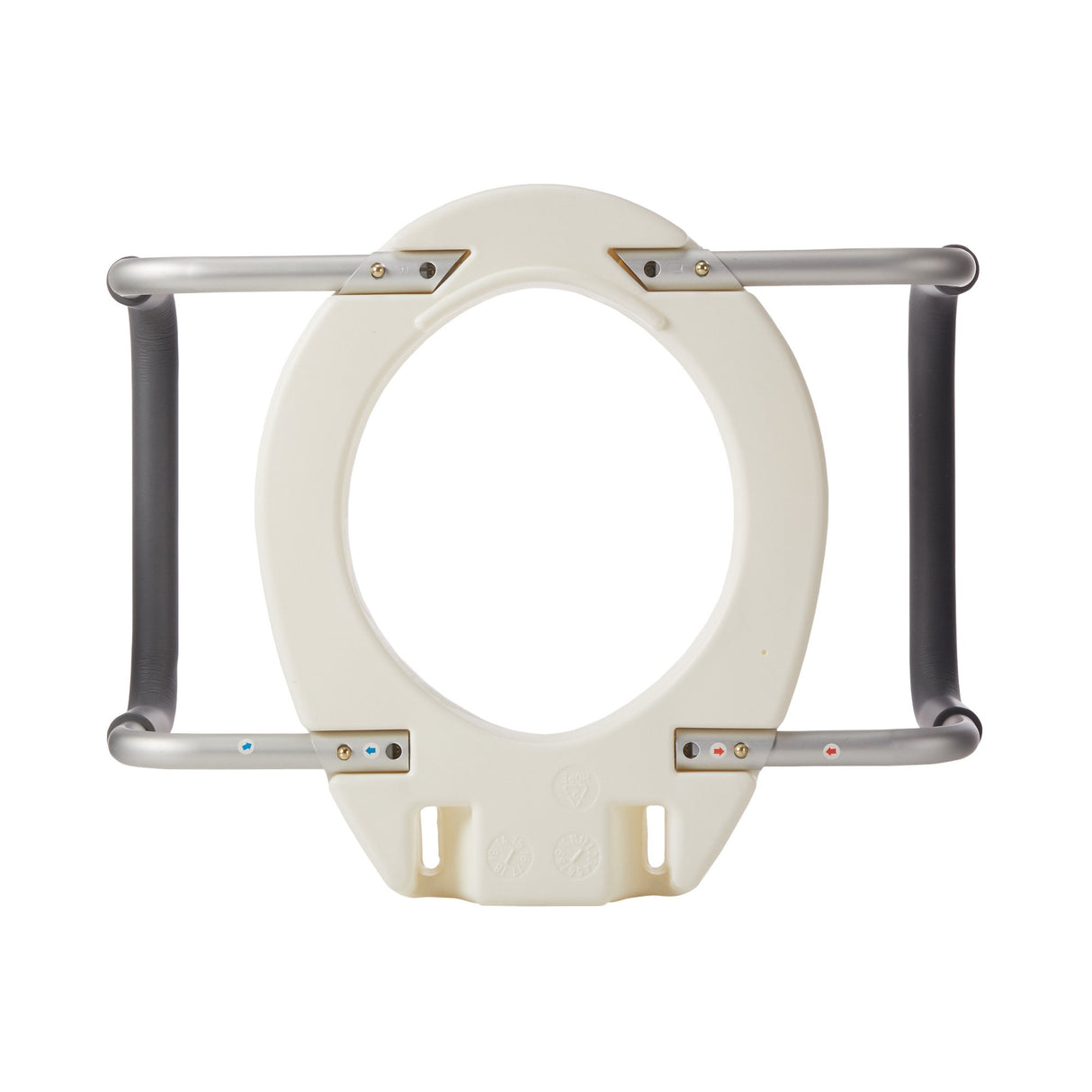 Raised Toilet Seat with Arms drive™ Premium 3-1/2 Inch Height Standard Round 300 lbs. Weight Capacity - BeHope
