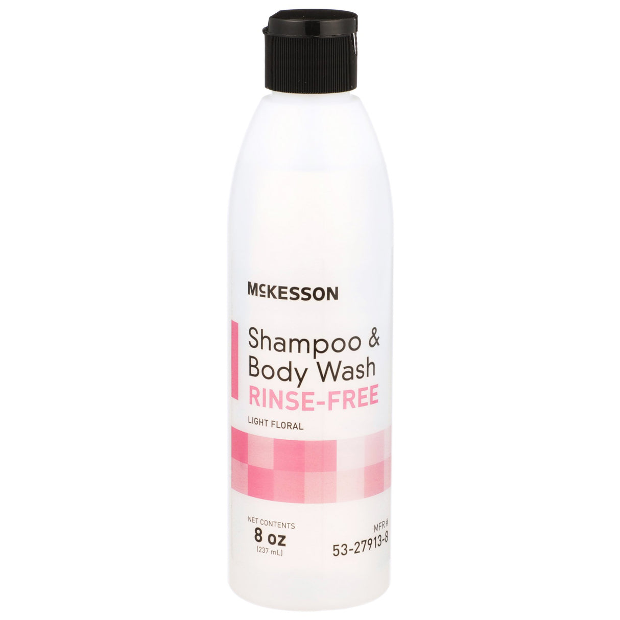 Rinse-Free Shampoo and Body Wash McKesson 8 oz. Flip Top Bottle Light Floral Scent - BeHope