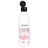 Rinse-Free Shampoo and Body Wash McKesson 8 oz. Flip Top Bottle Light Floral Scent - BeHope