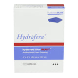 Antibacterial Foam Dressing Hydrofera BLUEÂ® READY 4 X 5 Inch Without Border Waterproof Film Backing Nonadhesive Rectangle Sterile - BeHope