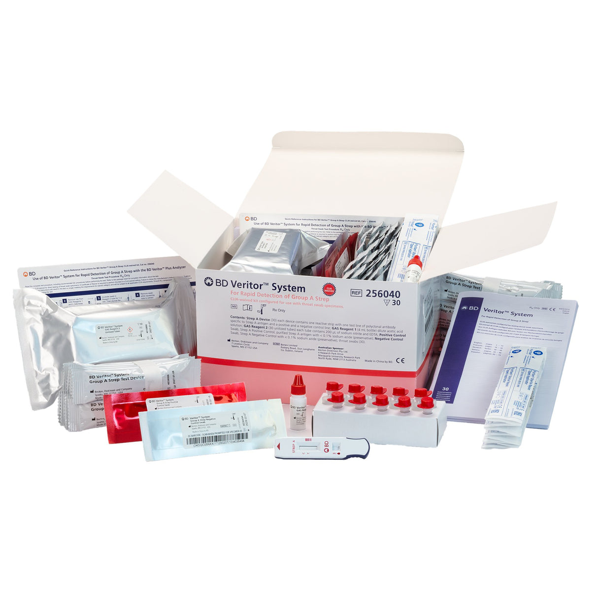 BD Veritor System Rapid Strep A Test Kit CLIA Waived - BeHope