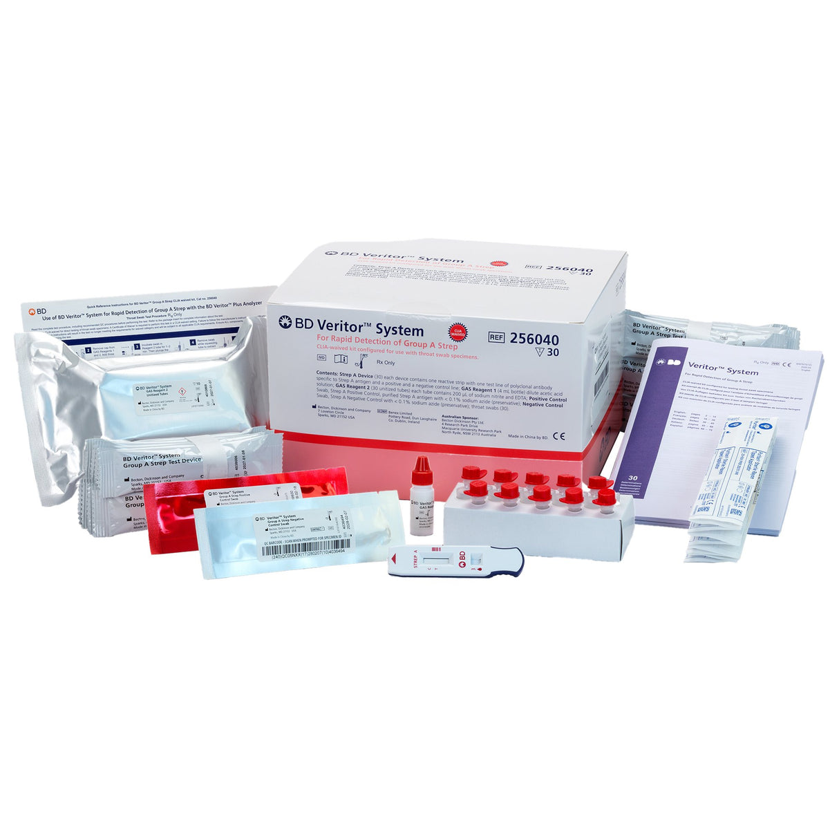 BD Veritor System Rapid Strep A Test Kit CLIA Waived - BeHope