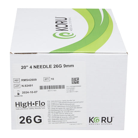 Sub-q Infusion Set High-flo™ Flexible Flying Hinge for Comfort - BeHope