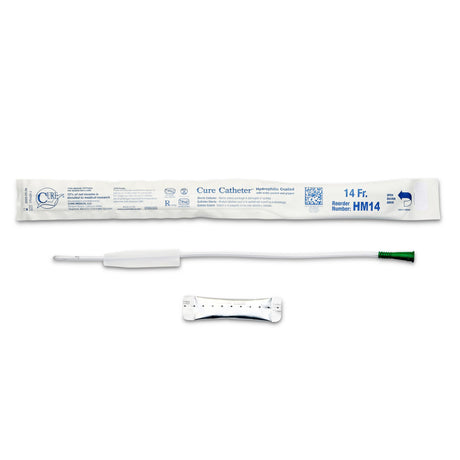 Urethral Catheter Cure Catheter® Straight Tip Hydrophilic Coated Plastic 14 Fr. 16 Inch - BeHope