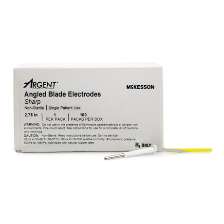 Blade Electrode McKesson Argent™ Stainless Steel NonSterile Sharp Angled Blade Tip Disposable - BeHope