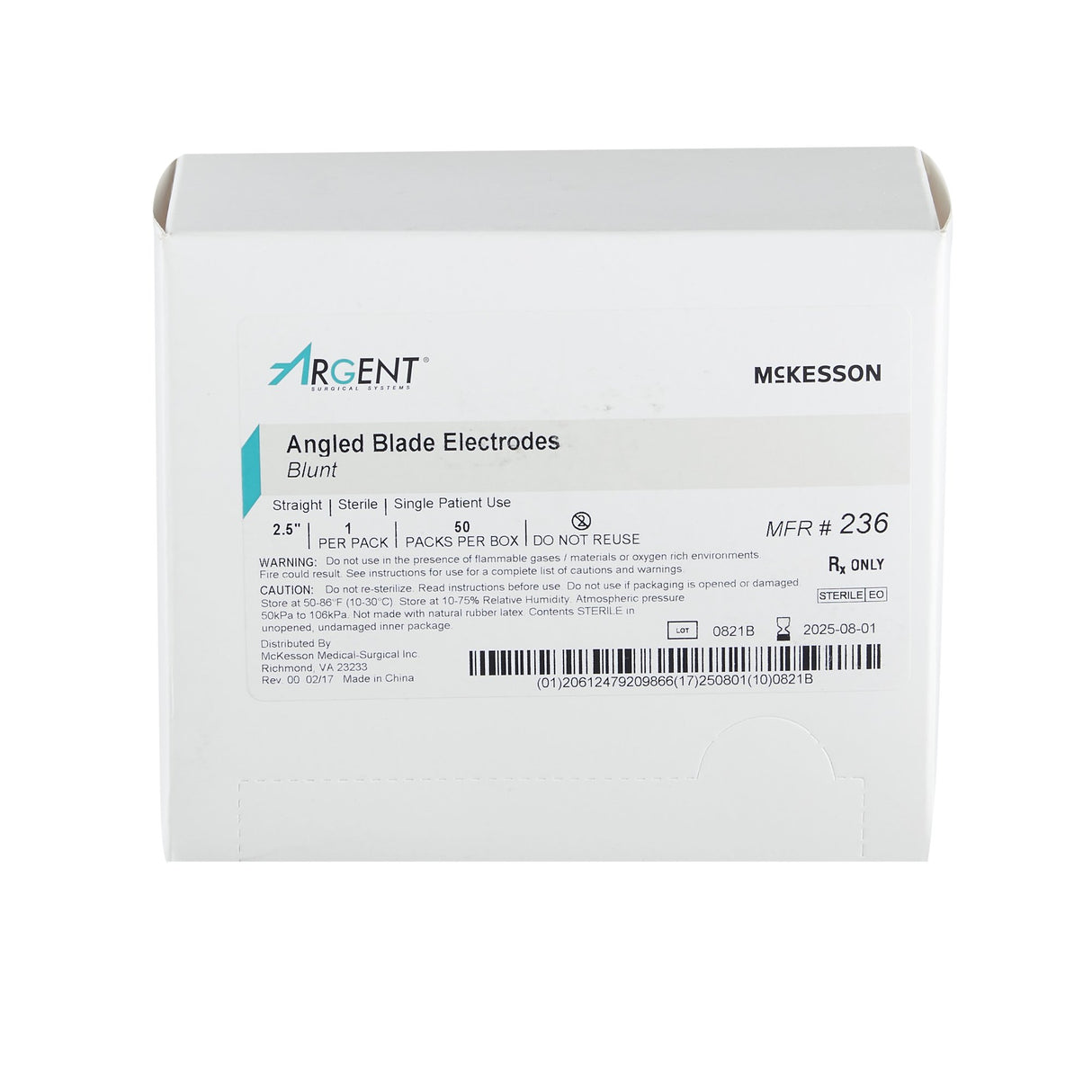 McKesson Argent™ Sterile Disposable Dermal Angled Tip Electrode - BeHope