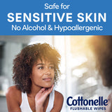 Flushable Personal Wipe Cottonelle® FreshCare® Soft Pack Scented 42 Count - BeHope