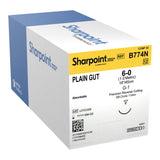 Absorbable Suture with Needle Surgical Specialties™ Plain Gut DSM11 3/8 Circle Precision Reverse Cutting Needle Size 6-0 Monofilament - BeHope