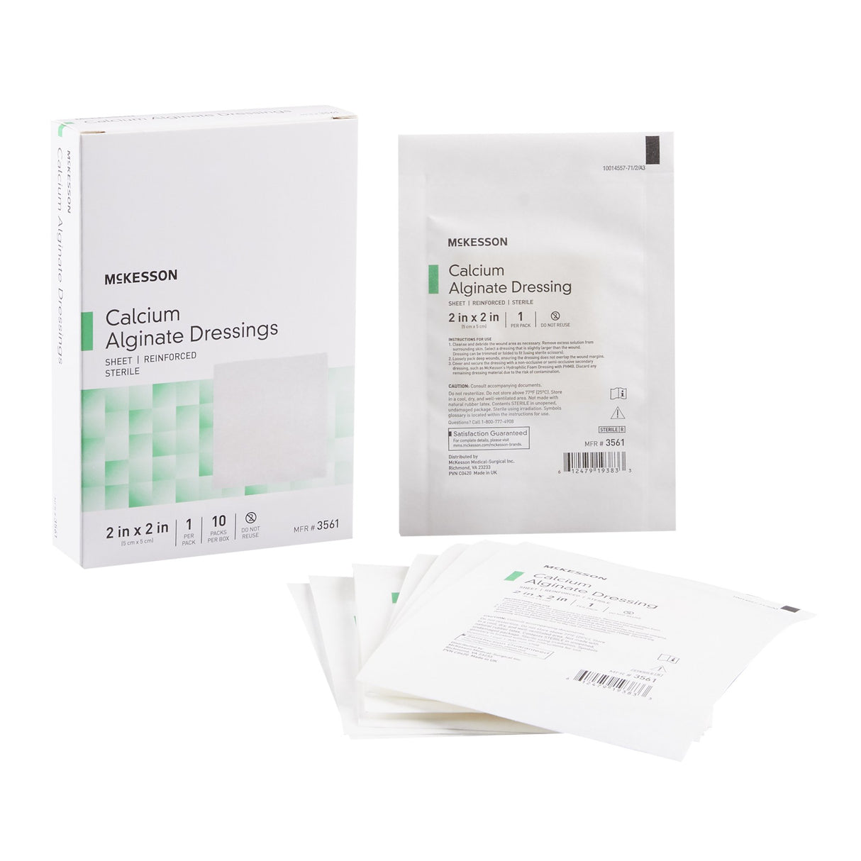 Alginate Dressing McKesson 2 X 2 Inch Square - BeHope