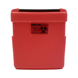 Replacement Radioactive Sharps Container Nesar Systems Red Base 8-1/2 L X 4 D X 9 H Inch Horizontal Entry 1 Gallon - BeHope