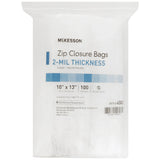 Reclosable Bag McKesson 10 X 13 Inch Polyethylene Clear Zipper Closure