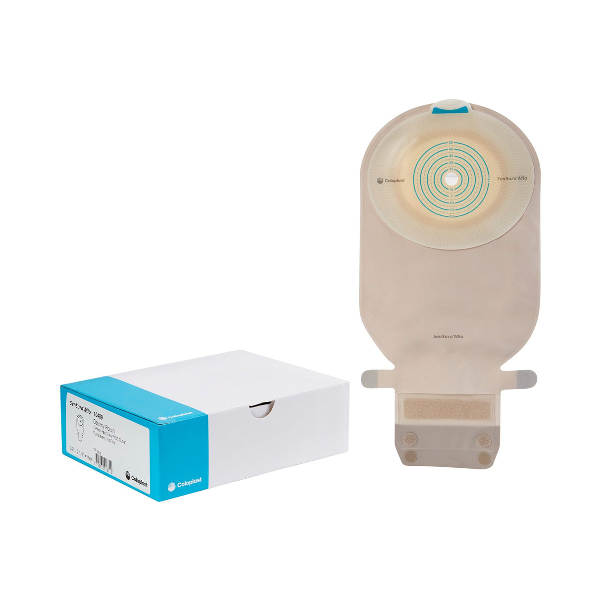 Ostomy Pouch SenSura® Mio One-Piece System 11 Inch Length, Maxi Flat, Trim to Fit 3/8 to 2-1/8 Inch Stoma Drainable - BeHope