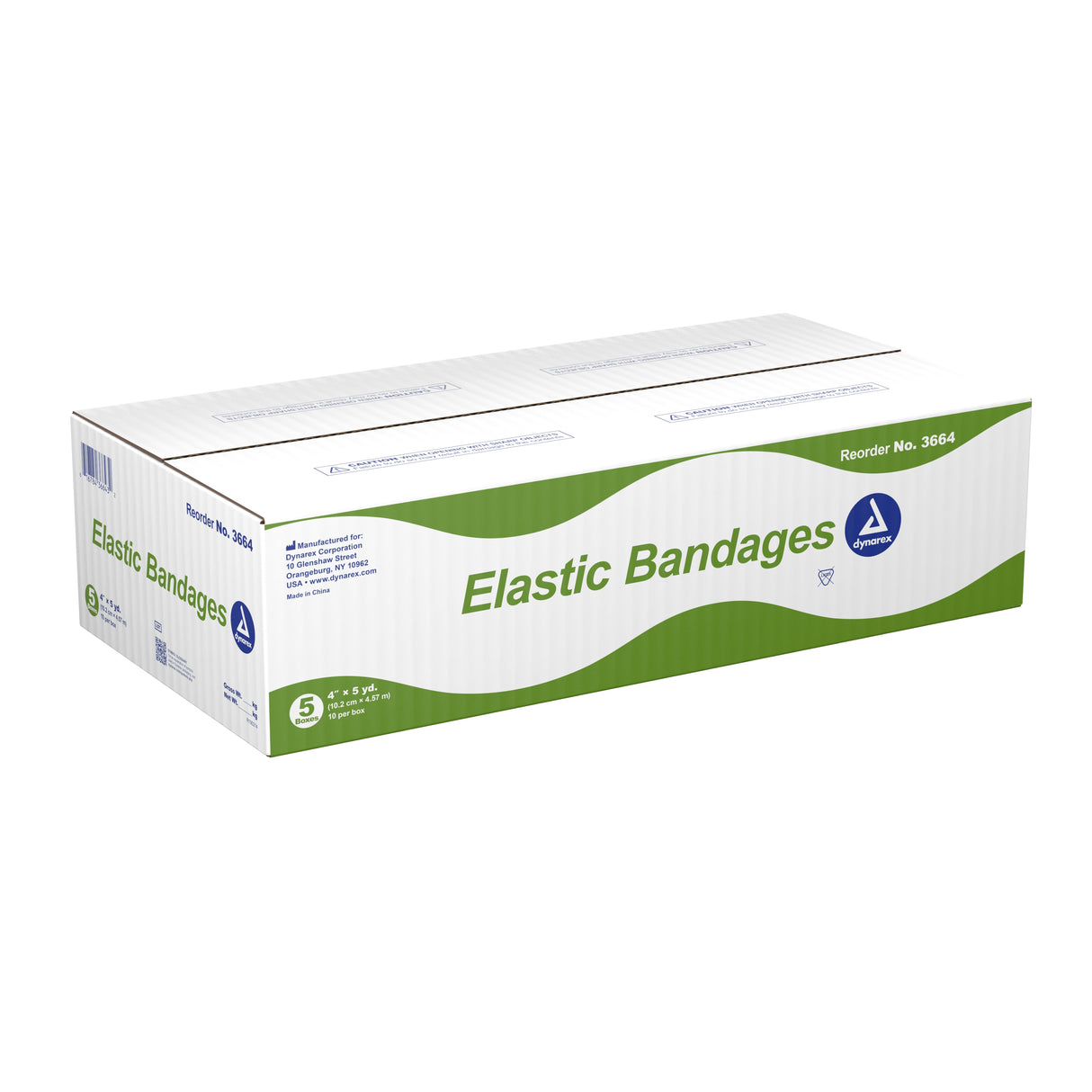 Elastic Bandage Dynarex® Clip Detached Closure Nonsterile Standard Compression - BeHope
