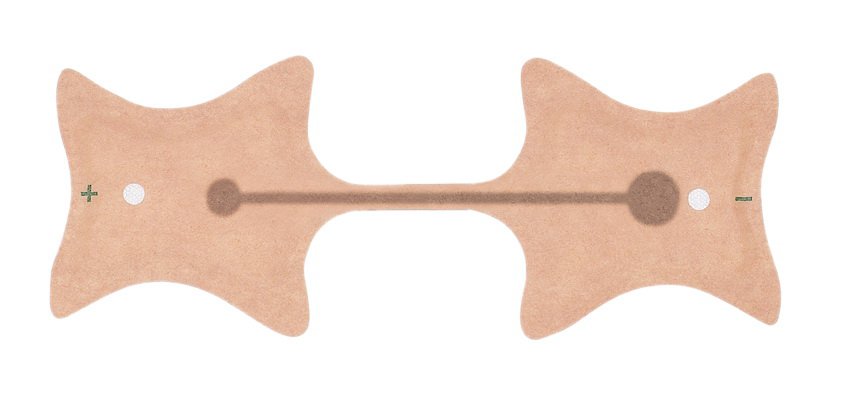 Iontophoresis Electrode Kit IontoPatch® 80 1.2 to 1.6 cc Fill Volume 6/Pk - BeHope