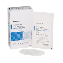 Transparent Film Dressing Cardinal Healthâ„¢ 2-3/8 X 2-3/4 Inch Frame Style Delivery Rectangle Sterile - Behope