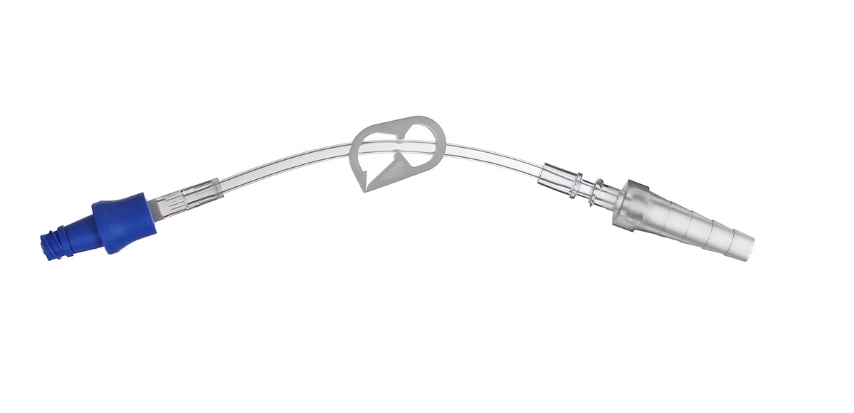 IV Extension Set ICU Needle-Free Port Small Bore 7 Inch Tubing - BeHope