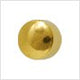 Mini Ear Piercing Stud MediStuds® 24K Gold Plated Stainless Steel Gold Ball Traditional Mount - BeHope