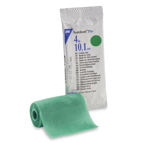 Cast Tape 3M™ Scotchcast™ Plus 4 Inch X 12 Foot Fiberglass / Resin Green - BeHope