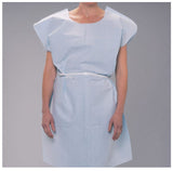 Patient Exam Gown Child Size Blue Disposable - BeHope