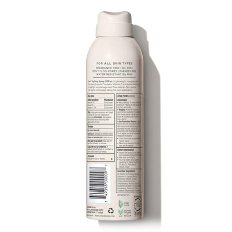 Sunscreen MDSolarSciences® Quick Dry Body Spray SPF 40 Liquid 6 oz. Pump Bottle - BeHope