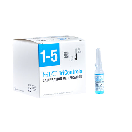 Calibration Verification Set i-STAT® Tricontrols Hematocrit, Blood Gases, Electrolytes, Chemistries 5 X 1.7 mL For iSTAT Point-of-Care Analyzers - BeHope
